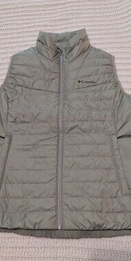 Columbia Women's Light Seafoam Green Down Vest